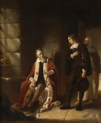 Das Treffen von Milton mit Galileo